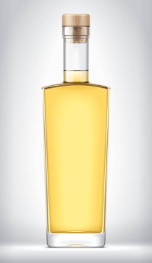 Mantarlı cam şişe. 