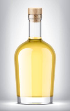 Mantarlı cam şişe. 