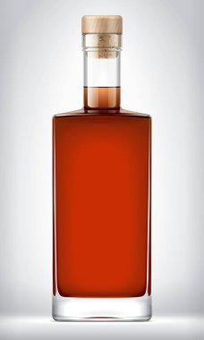 Mantarlı cam şişe. 