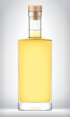 Mantarlı cam şişe. 