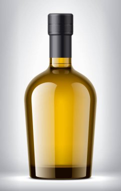 Arkaplanda Siyah Foil ile Renkli Cam Şişe. 