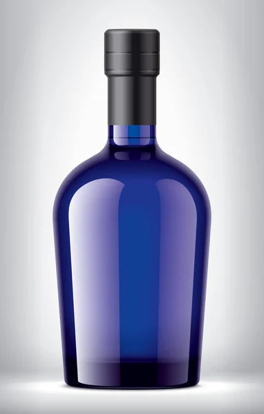 Kleur Glazen Fles Achtergrond Met Zwarte Folie — Stockfoto