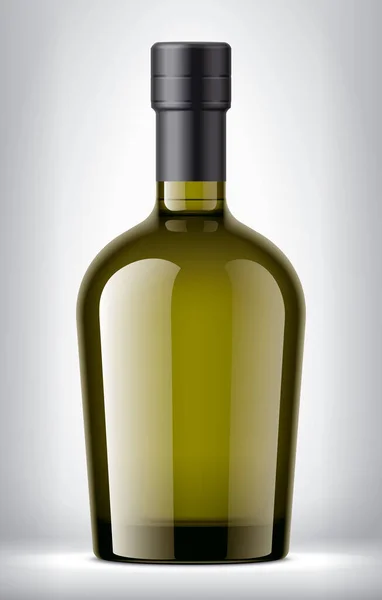 Farbe Glasflasche Auf Hintergrund Mit Schwarzer Folie — Stockfoto