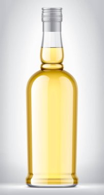 Arkaplanda Cam Şişe. 