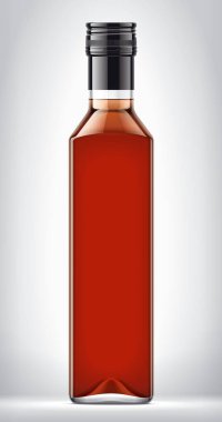 Arkaplanda Cam Şişe. 