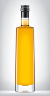 Arkaplanda Cam Şişe. 