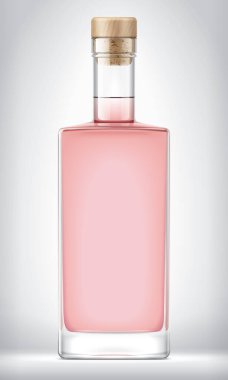 Mantarlı cam şişe