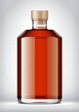 Mantarlı cam şişe. 