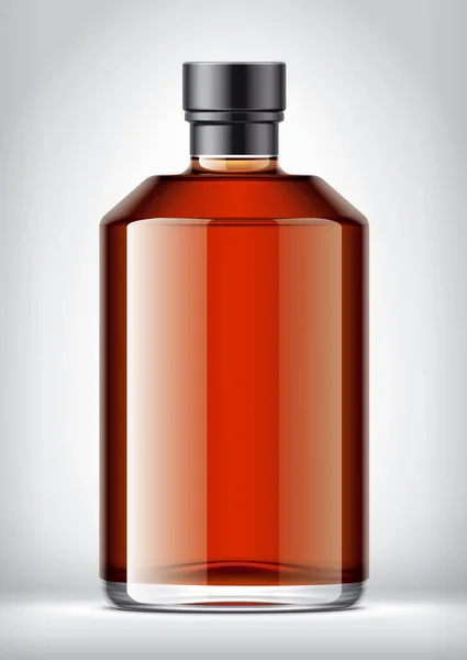 Butelka Szklana Tle Folią — Zdjęcie stockowe