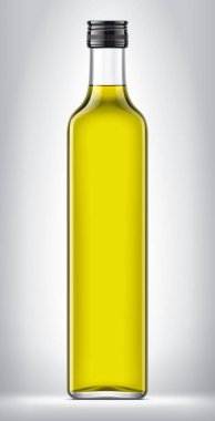 Arkaplanda Cam Şişe. 