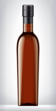 Arkaplanda Foil olan Renkli Cam Şişe. 