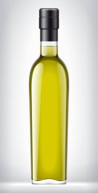 Arka planda folyo olan cam şişe. 