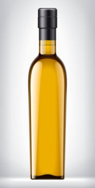 Arkaplanda Foil olan Renkli Cam Şişe. 