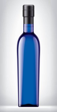 Arkaplanda Foil olan Renkli Cam Şişe. 