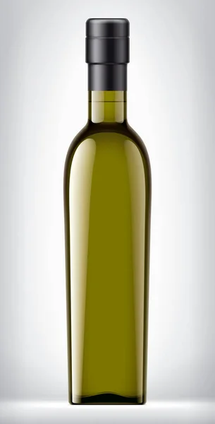 Farbe Glasflasche Mit Folie Auf Hintergrund — Stockfoto