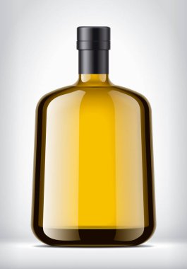 Arka planda folyo olan Colof Glass Şişe. 