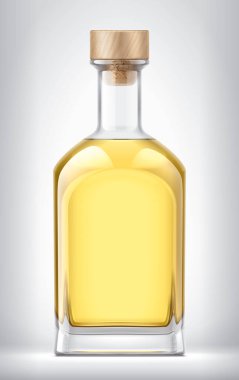 Mantarlı cam şişe