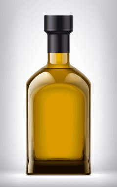 Foil ile arkaplanda Renkli Cam Şişe