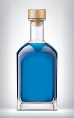 Mantarlı cam şişe