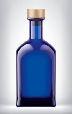 Mantarlı Renkli Cam Şişe