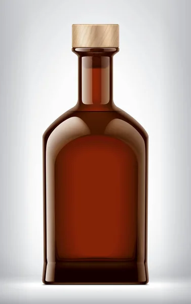 Colore Bottiglia Vetro Sfondo Con Sughero — Foto Stock