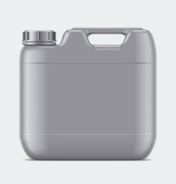 Grey Plastic Jerry Can mockup. 