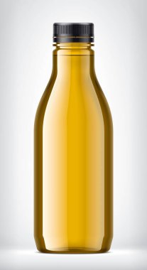 Arkaplanda renkli plastik şişe. 