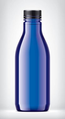 Arkaplanda renkli plastik şişe. 