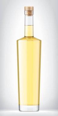 Mantarlı cam şişe. 