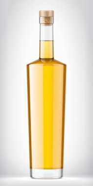 Mantarlı cam şişe. 