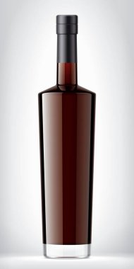 Foil ile Cam Şişe Arkaplanda. 