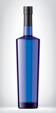 Foil ile arkaplanda Renkli Cam Şişe. 