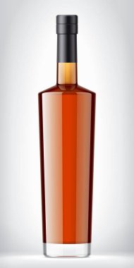 Foil ile Cam Şişe Arkaplanda. 