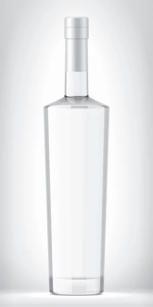 Glasflasche Auf Hintergrund Mit Folie — Stockfoto