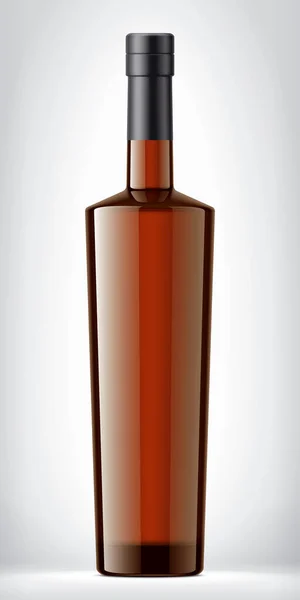Farbe Glasflasche Auf Hintergrund Mit Folie — Stockfoto
