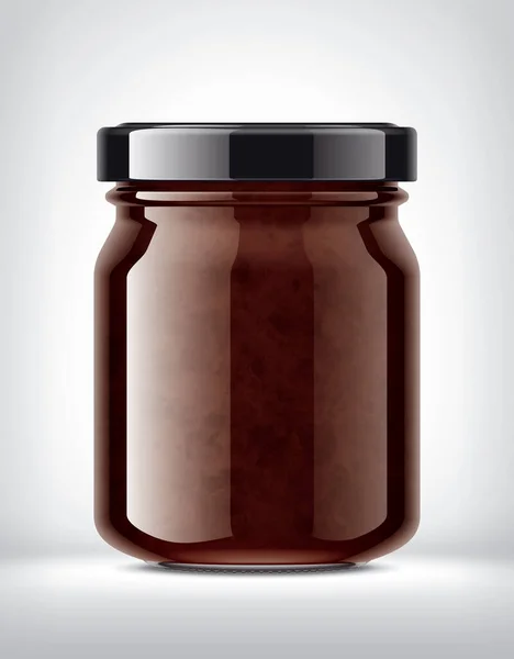 Glass Jar Jam Background — Stock Photo, Image