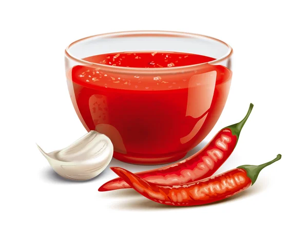 Tomaten scharfe Sauce — Stockfoto