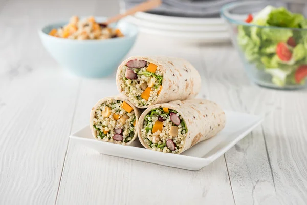 Vegan Quinoa Wraps — Stock Photo, Image