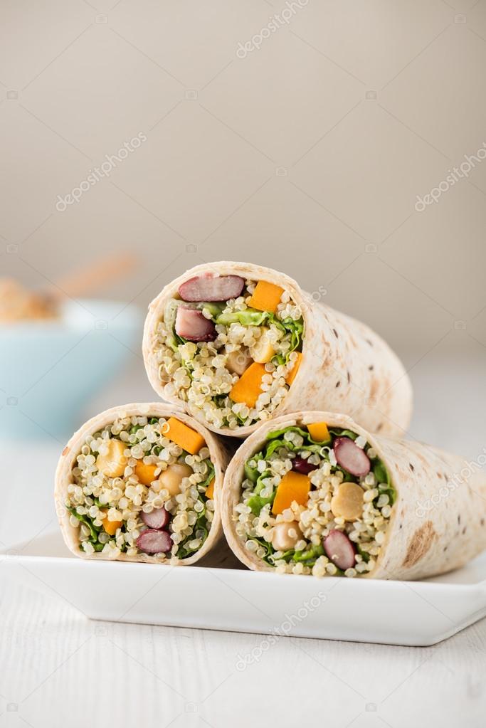 Vegan Quinoa Wraps Stock Photo by ©a41cats 108518616
