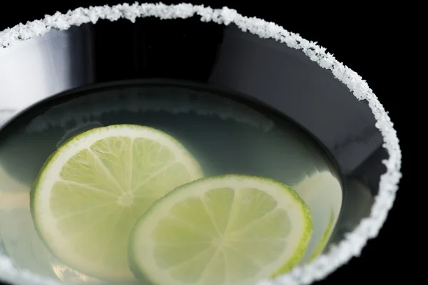 Margarita cocktails on black background — Stock Photo, Image