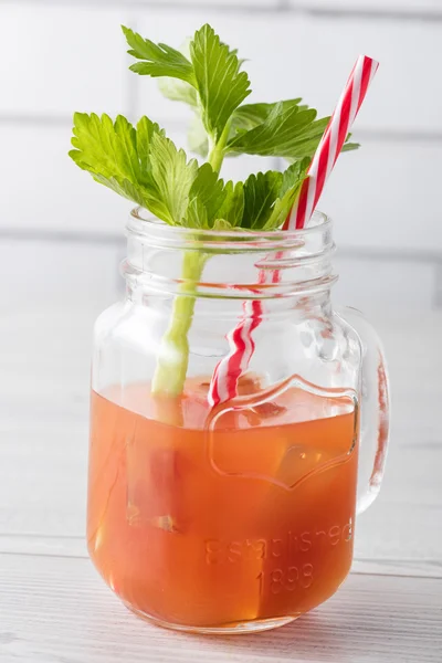 Fresh home made bloody mary cocktails — Stock Photo, Image