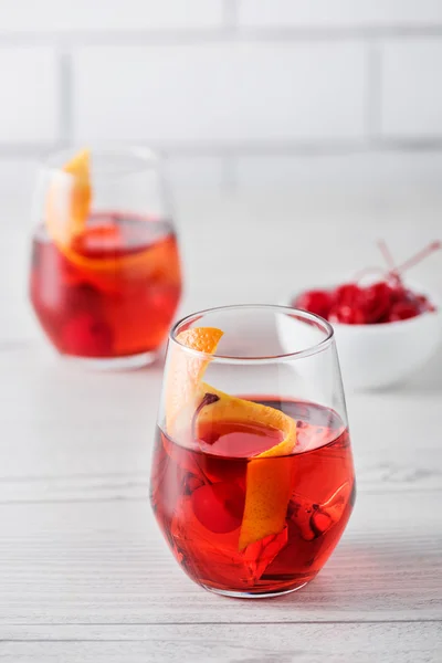 Čerstvé domácí koktejly Negroni — Stock fotografie