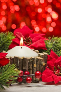 Sonbahar Kış dekorasyonu mumlar