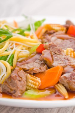 Kanton Beef noodle ile