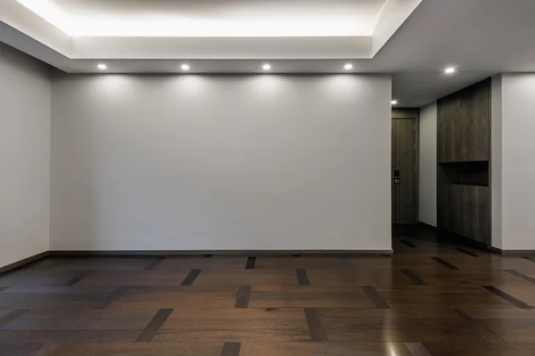 Empty living room in grey color — Stock Photo, Image