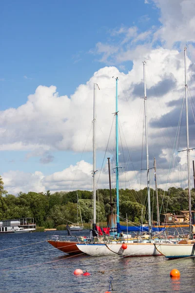 Nördliche Yachtclub Sommer Malerische Landschaft — Stockfoto