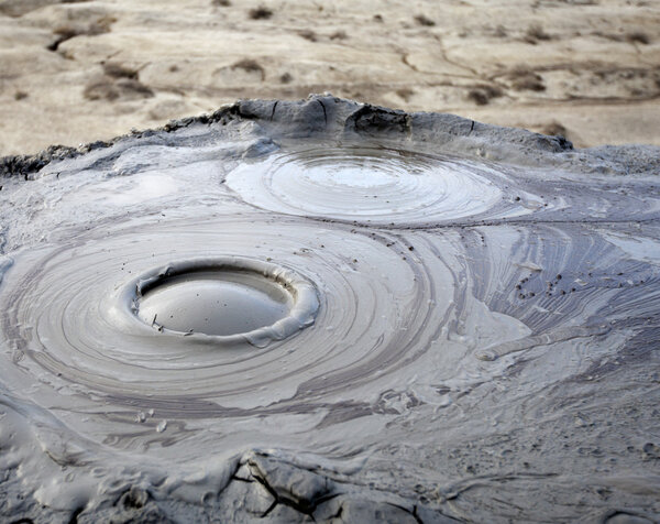 mud vulcano, Gobustan, Azerbaijan