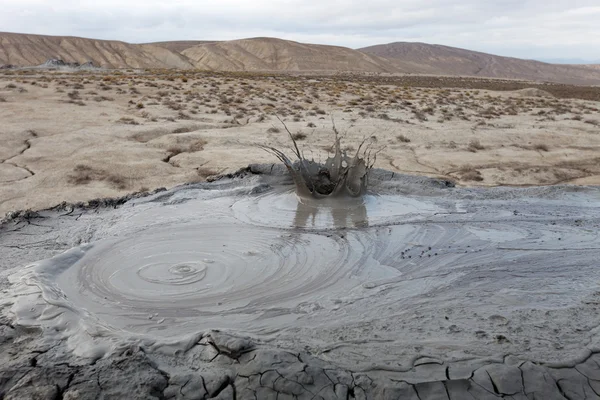 Vulcão de barra de lama, Gobustan, Azerbaijão — Fotografia de Stock