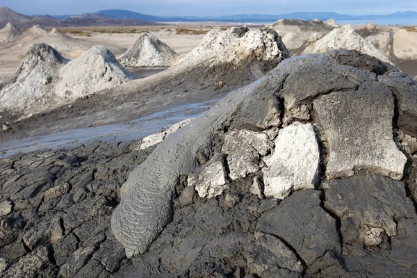 Bahenní vulcano, Gobustan, Ázerbájdžán Stock Fotografie