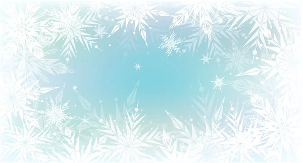 Рождественский фон с легкими снежинками — стоковый вектор